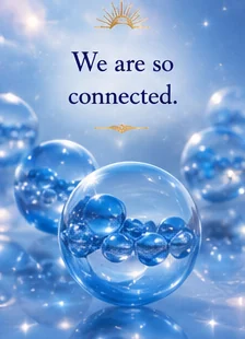 Card reading: We are so connected.