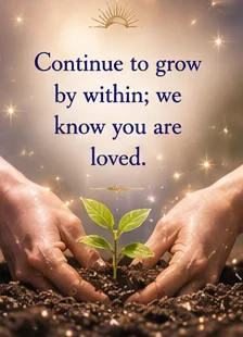 Card reading: Continue to grow from within; we know you are loved.