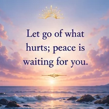 Card reading: Let go of what hurts; peace is waiting for you.