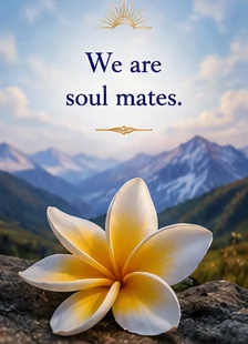 Card reading: We are soul mates.