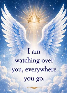 Card reading: I am watching over you, everywhere you go.